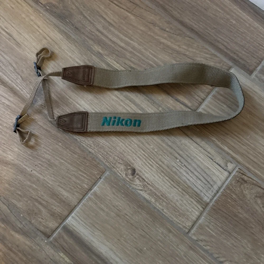 Genuine OEM Nikon Tan / Green Stitching 1.5